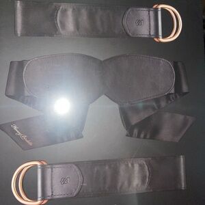 New Honey Birdette Rose Gold Bondage Set Blind fold & Restraint Sealed Box BLK